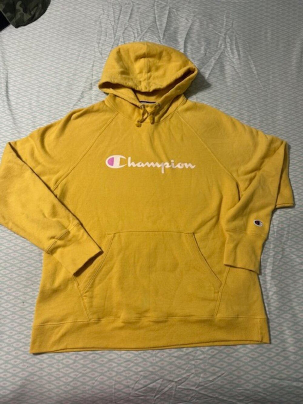 Champion Yellow Pullover Jacket – Size Large